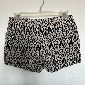Swell Black and Cream Low Rise, Surf, Boho, Lightweight, Patterned Shorts